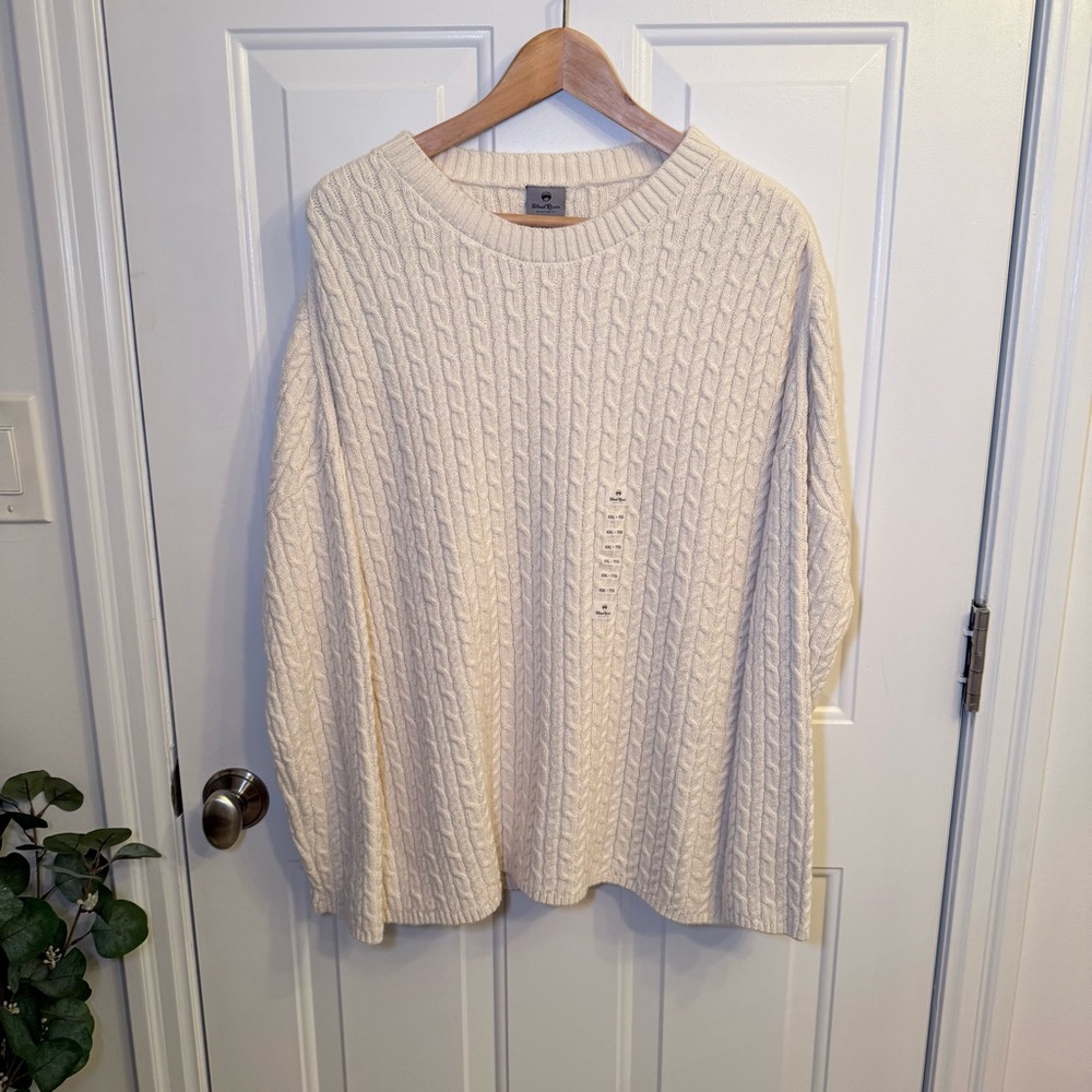 Wind River Cream Cable Knit Sweater XXL